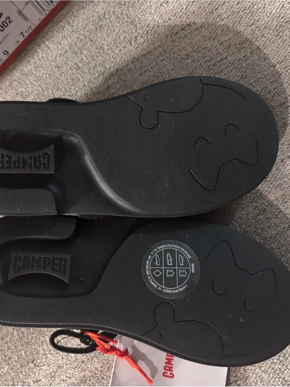Camper Kids Black Mary Jane Heart Accent Shoes Toddler US 9/EU 25